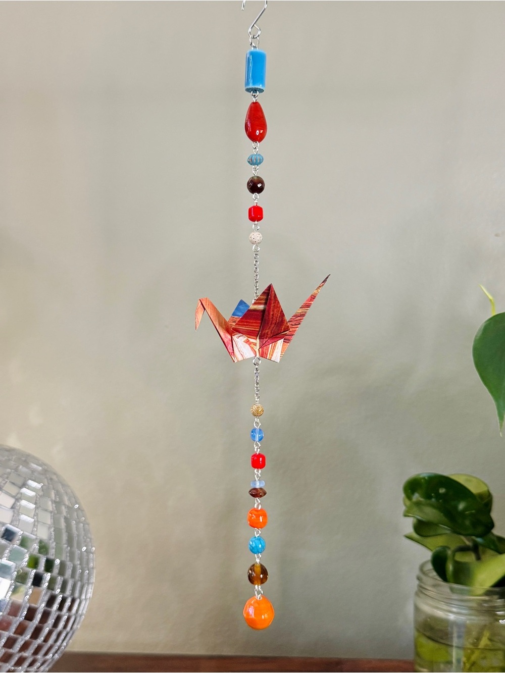 Origami Ornament #2580 - Medium Paper Crane